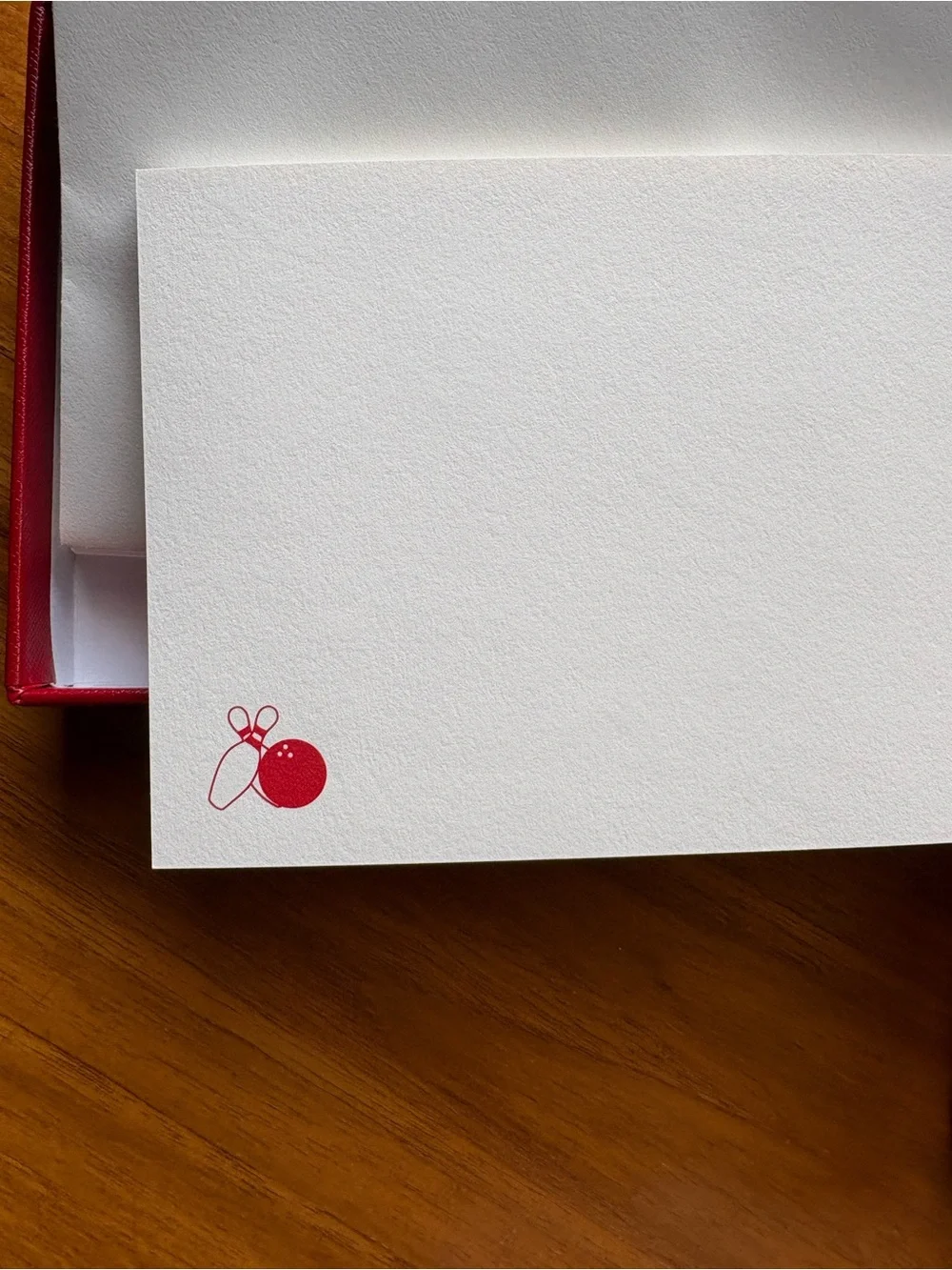 Vintage Cartier Stationery Set - Rare Bowling Motif (10 Cards & Envelopes) NIB